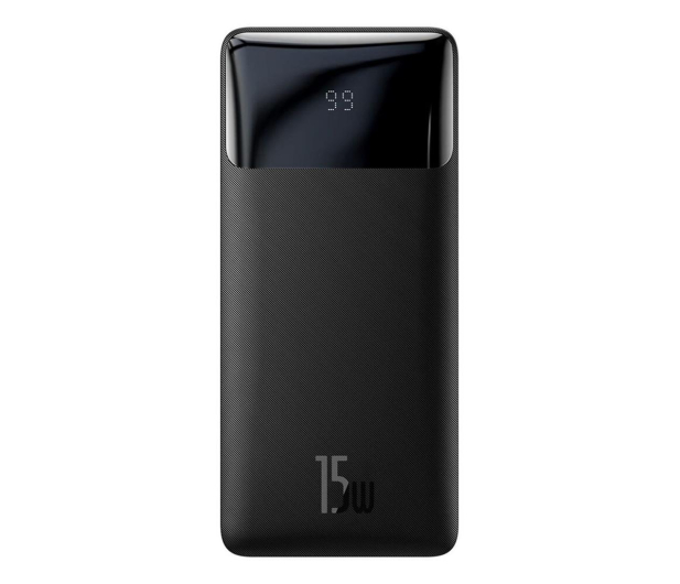Baseus Bipow 10000mAh, 2xUSB, USB-C, 15W (czarny) - 711348 - zdjęcie